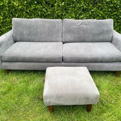 4 seat sofa and footstool - DFS