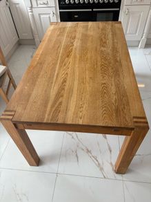 Kitchen SOLID OAK kitchen  table and  6 chairs