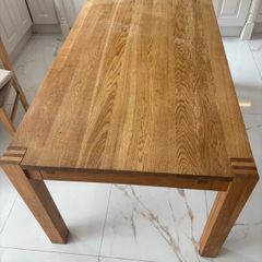 Kitchen SOLID OAK kitchen  table and  6 chairs
