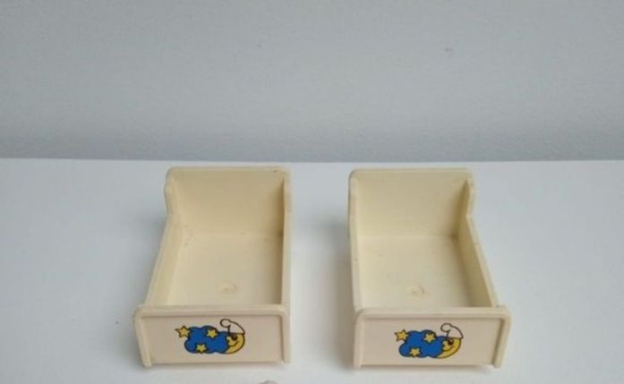 Set Of 4 Vintage Lego Duplo Beds