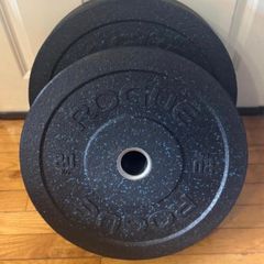 Olympic Bumper Weight Plates - 2 x 20KG's