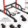 6-in-1 Adjustable Pull Up Bar Stand Heavy Duty  with Resistance Bands Image 6