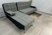 Dark grey fabric Nordic Comfort Chaise Sofa,198cm