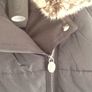 Warm black coat with detachable fur Image 5