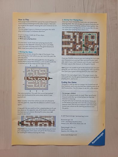 Labyrinth Family Adventure Fantasy Board Game Ravensburger Games