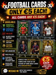 Football Cards 5 Euro Each
