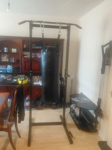 gym boxing bag and frame