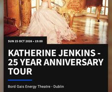 2x Tickets for Katherine Jenkins