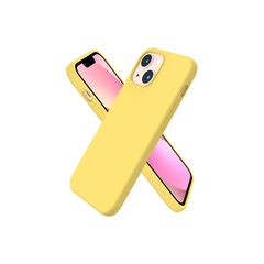 Liquid Silicone Shockproof Case For iPhone 13 Mini Luxury Soft Phone Cover Yellow New - FHT8IP13MLK
