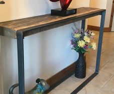 Handcrafted Console Table from reclaimed Timber and Steel