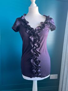 Per Una purple top. Size 12