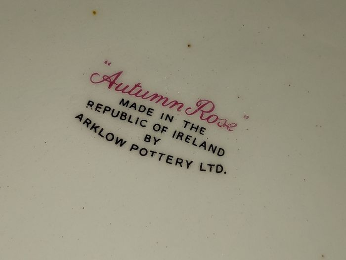 Arklow Pottery  Autumn Rose Large Serving/Meat Oval Platter, L 34 cm