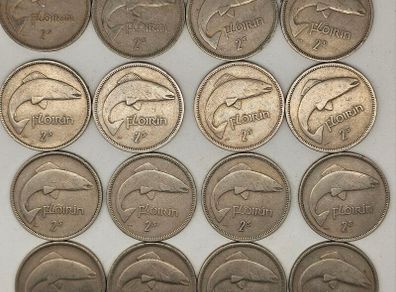 Ireland Cu-Ni 1951-1968 Mixed Date 16 Florin All in Great Condition