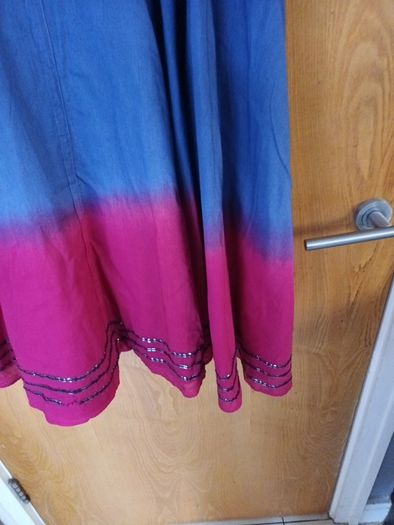 Jasper Conran Embellished Dip Dye Dress S. 18. B.N.W.T
