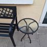 Garden Bench and Side Table Image 3