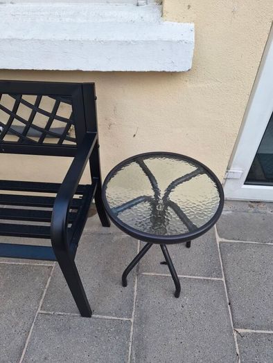 Garden Bench and Side Table