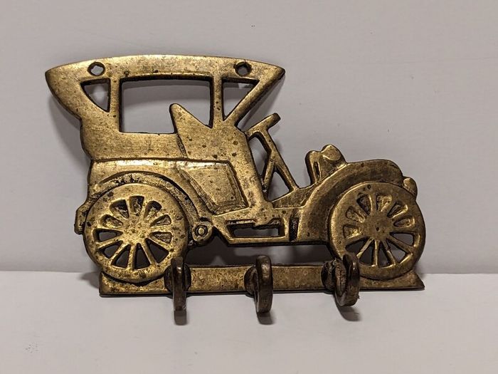 Antique early 1900s Brass Key holder