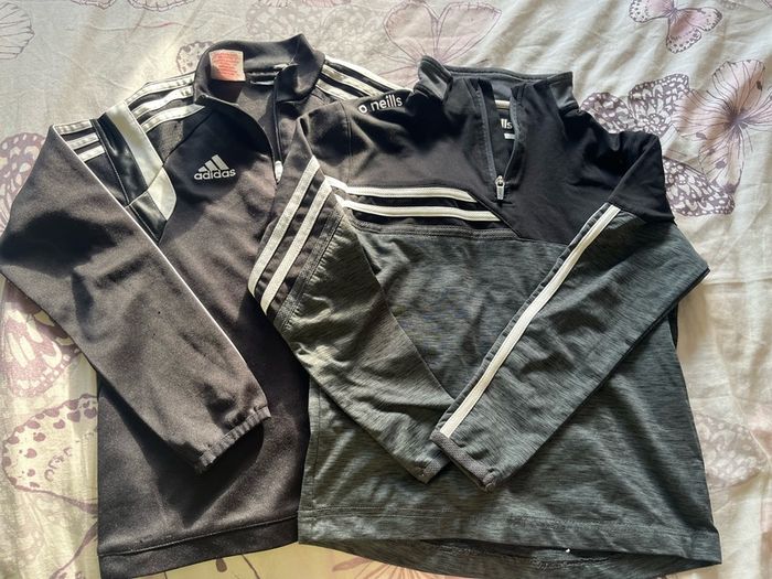 Adidas and O'Neills zip tops