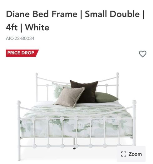 Bed Frame | Double | 4ft6 | White