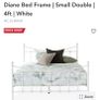 Bed Frame | Double | 4ft6 | White Image 6