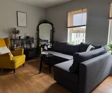 IKEA corner sofa-bed with storage + mattress pad