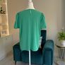 Ladies Emerald Green Short-Sleeved Top by Gallery Image 9