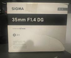 Sigma art 35mm f1.4 DG lense