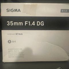 Sigma art 35mm f1.4 DG lense