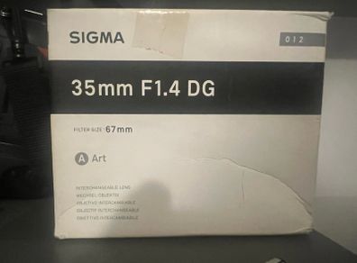 Sigma art 35mm f1.4 DG lense