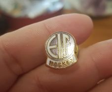 Vintage EIF Hockey collectable pin.