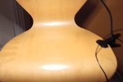 LED ring clip-on lamp with a flexible gooseneck  black