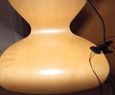 LED ring clip-on lamp with a flexible gooseneck  black