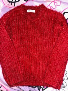 Red H&M christmas jumper 6-8yrs