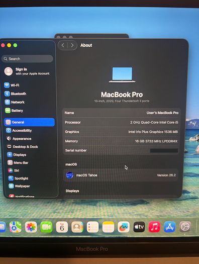 MacBook Pro A2251(13-inch, 2020, Four Thunderbolt 3 ports)
