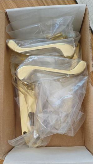 New Solid Brass Door Handles (1 sets)