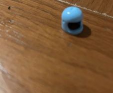 Lego spaceman helmet light blue