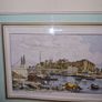 Antique Coloured etching of Angers Le Chateau Et Le Pont Suspendu Image 6