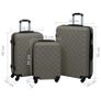Hardcase Trolley Set 3 pcs Anthracite ABS Image 8