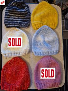 New Born Baby Hand Knitted Hats