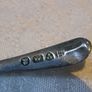 Antique Salt and Mustard Spoons, Some Damaged, Silver 26g Image 8