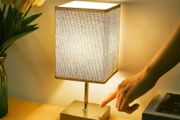 Touch Control Table Lamp, 3-Way Dimmable Bedside Lamps Nightstand Lamps with Flaxen Fabric Shade for Bedroom Living Room,LED Bulbs Included (FREE SHIPPING)