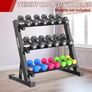 3 Tier Dumbbell Rack Home Gym Dumbbell Storage Stand Weights Storage Rack for Dumbbells Image 2