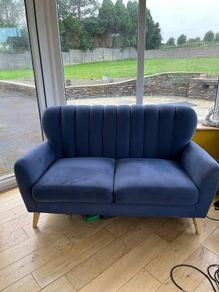2 Two seat fabric sofa's