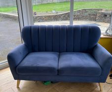 2 Two seat fabric sofa's