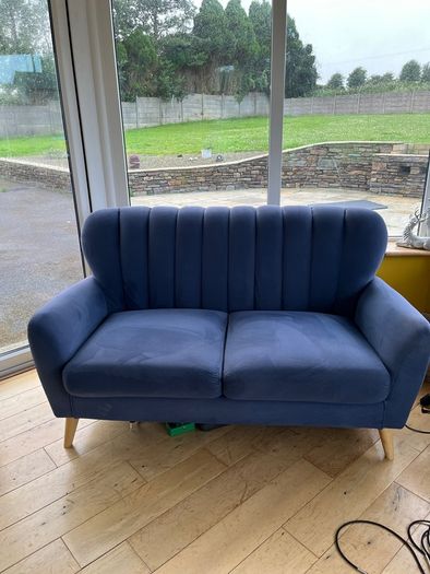 2 Two seat fabric sofa's