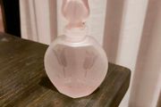 Beautiful pink vintage bottle.