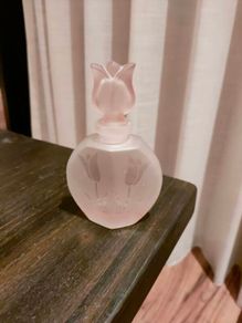 Beautiful pink vintage bottle.