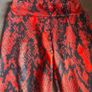 Brand new Red snakeskin leggings, size M Image 3