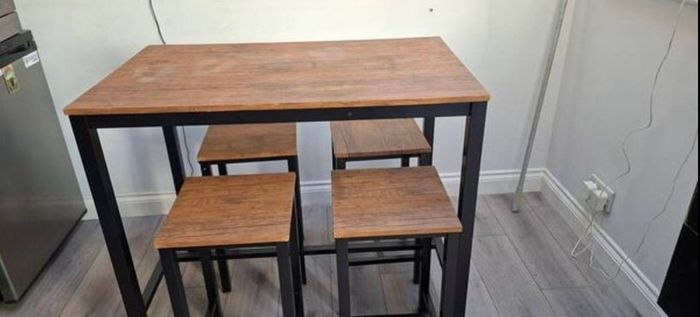 Bar table and chairs