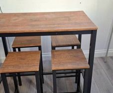 Bar table and chairs